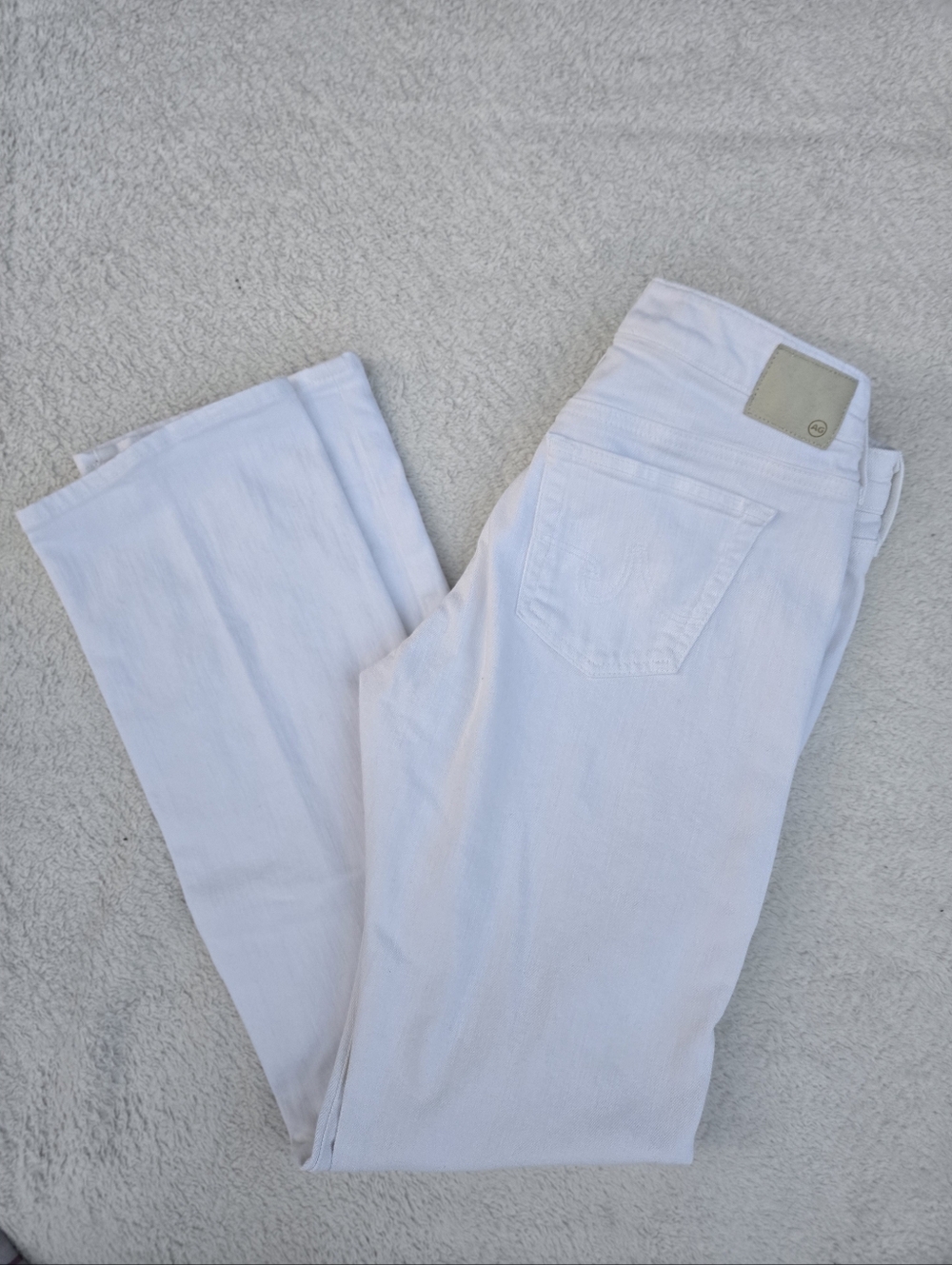 Adriano Goldschmied The Tomboy Relaxed White Straight Leg Jeans 29R